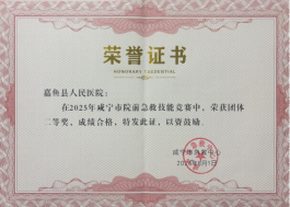 武汉大学中南医院嘉鱼医院急诊科：赛场夺奖，急救再启航
